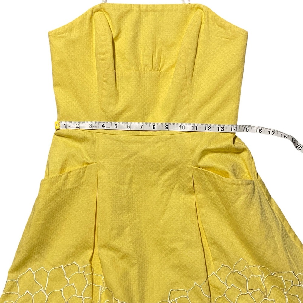 Lilly Pulitzer Blossom Starfruit Yellow Dahling Blooms Dress Size 6 MSRP $268 - Picture 7 of 9